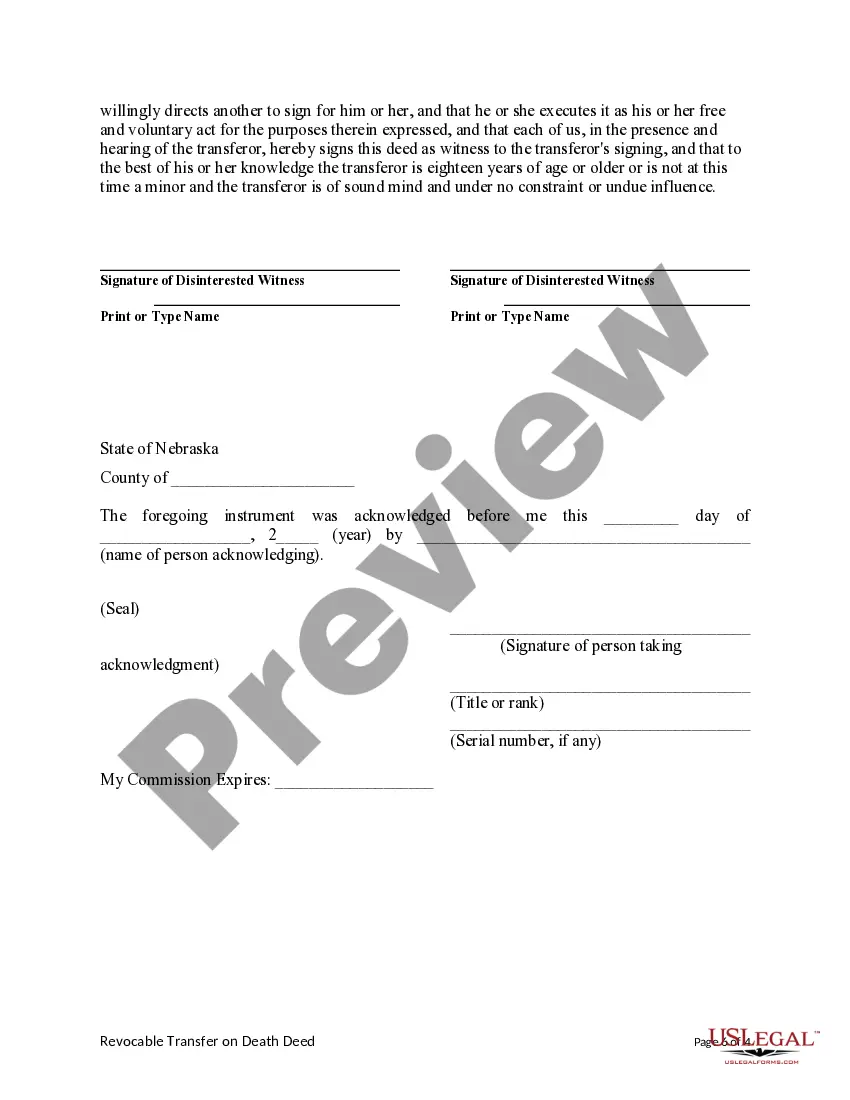 Preview Transfer on Death Deed or TOD - Beneficiary Deed - Individual to Two Individuals without provision for Alternate Beneficiary