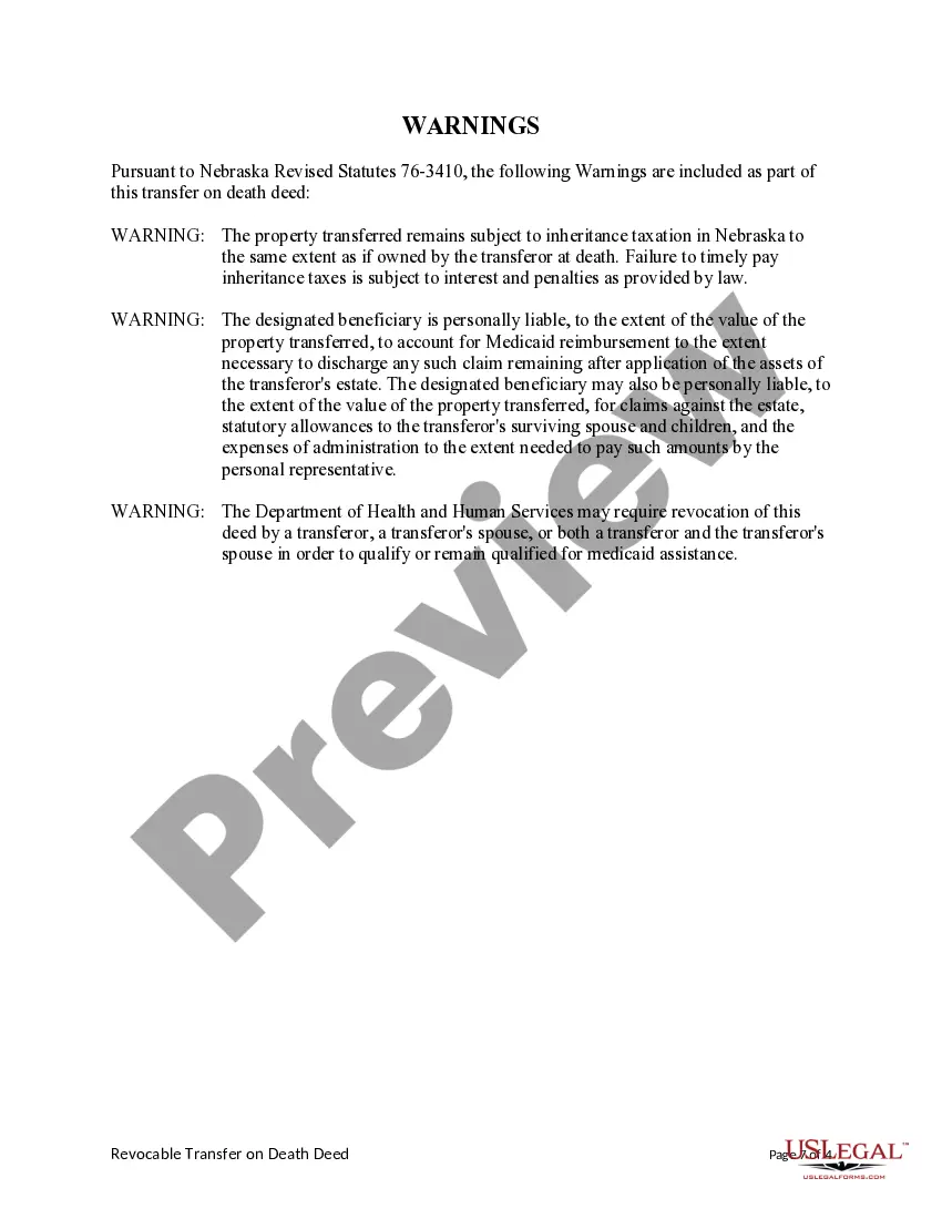 Preview Transfer on Death Deed or TOD - Beneficiary Deed - Individual to Two Individuals without provision for Alternate Beneficiary