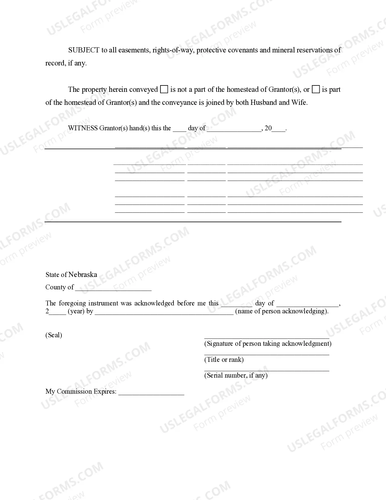 Preview Warranty Deed to Child Reserving a Life Estate in the Parents