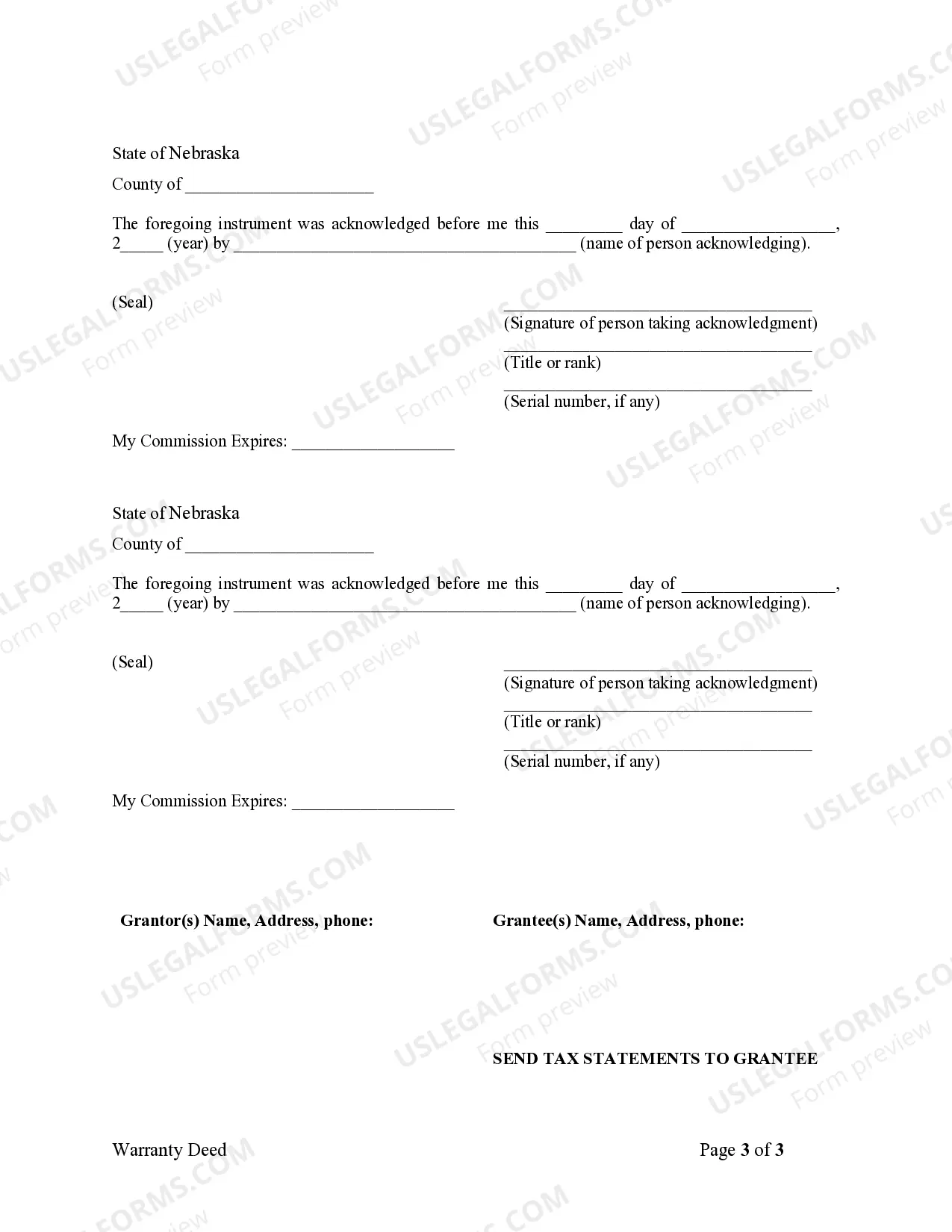 Preview Warranty Deed from two Individuals to Husband and Wife
