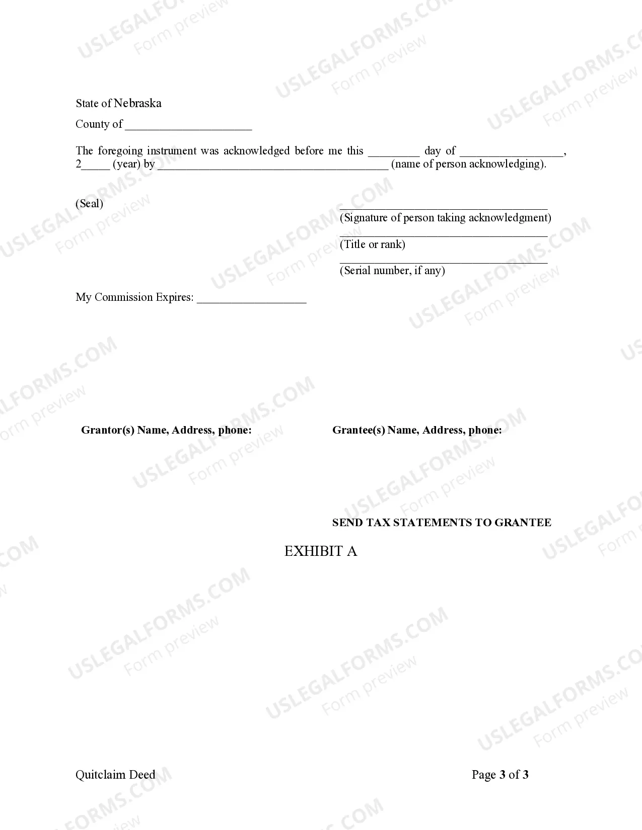 Preview Quitclaim Deed by Two Individuals to Corporation