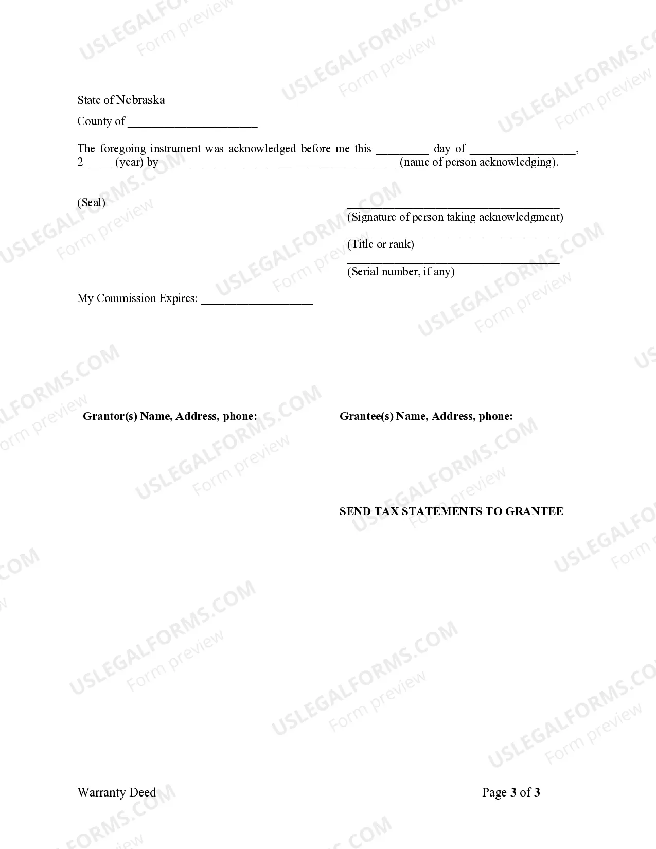 Preview Warranty Deed from two Individuals to Corporation