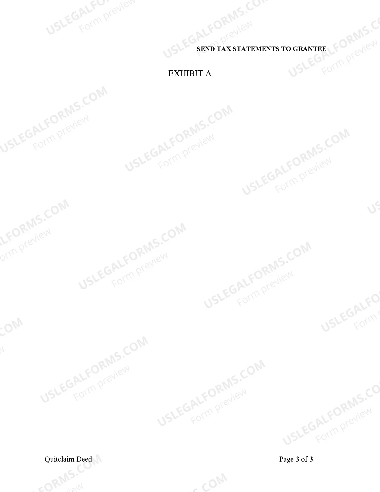 Preview Quitclaim Deed from Individual to LLC