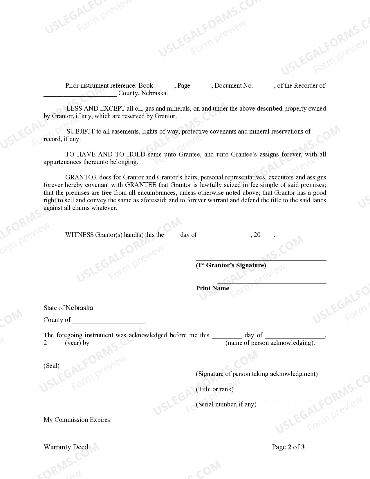 Preview Warranty Deed from Individual to LLC
