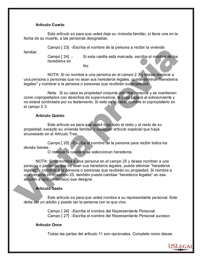 Preview Testamentos mutuos que contienen última voluntad y testamentos para personas solteras que viven juntas sin hijos