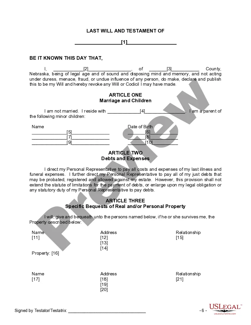 Get Mutual Wills or Last Will and Testaments for Man and Woman living together, not Married with Minor Children Preview Mutual Wills or Last Will and Testaments for Man and Woman living together, not Married with Minor Children