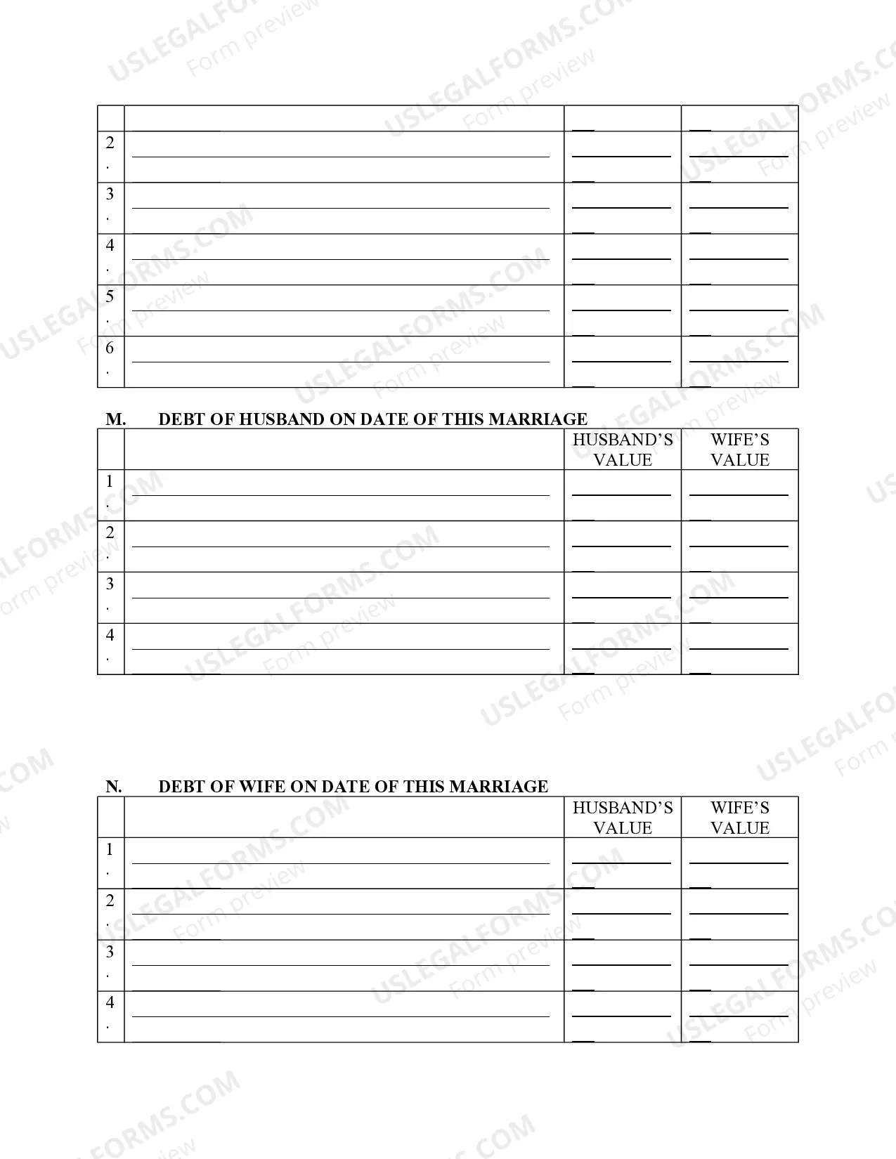 Preview Property Statement - Adult Children