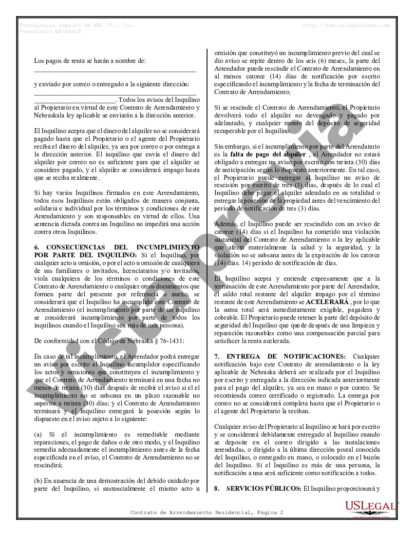 Preview Contrato de arrendamiento de alquiler residencial