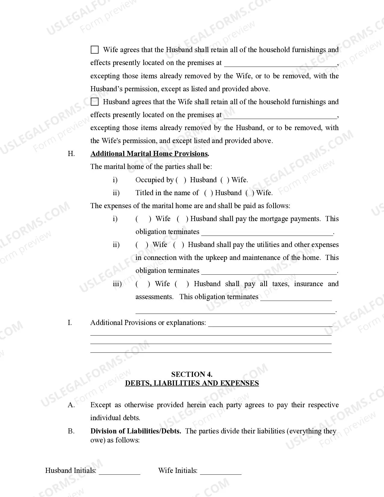 Preview Marital Domestic Separation and Property Settlement Agreement Adult Children Parties May have Joint Property or Debts effective Immediately