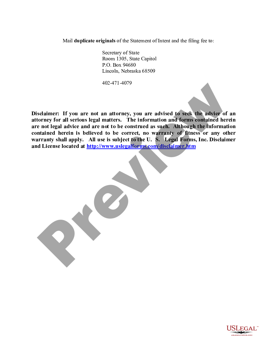 page 5 Nebraska Dissolution Package to Dissolve Limited Liability Company LLC preview