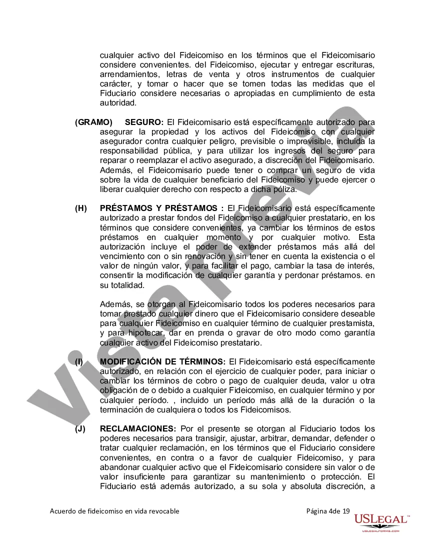 Preview Fideicomiso en vida para esposo y esposa sin hijos