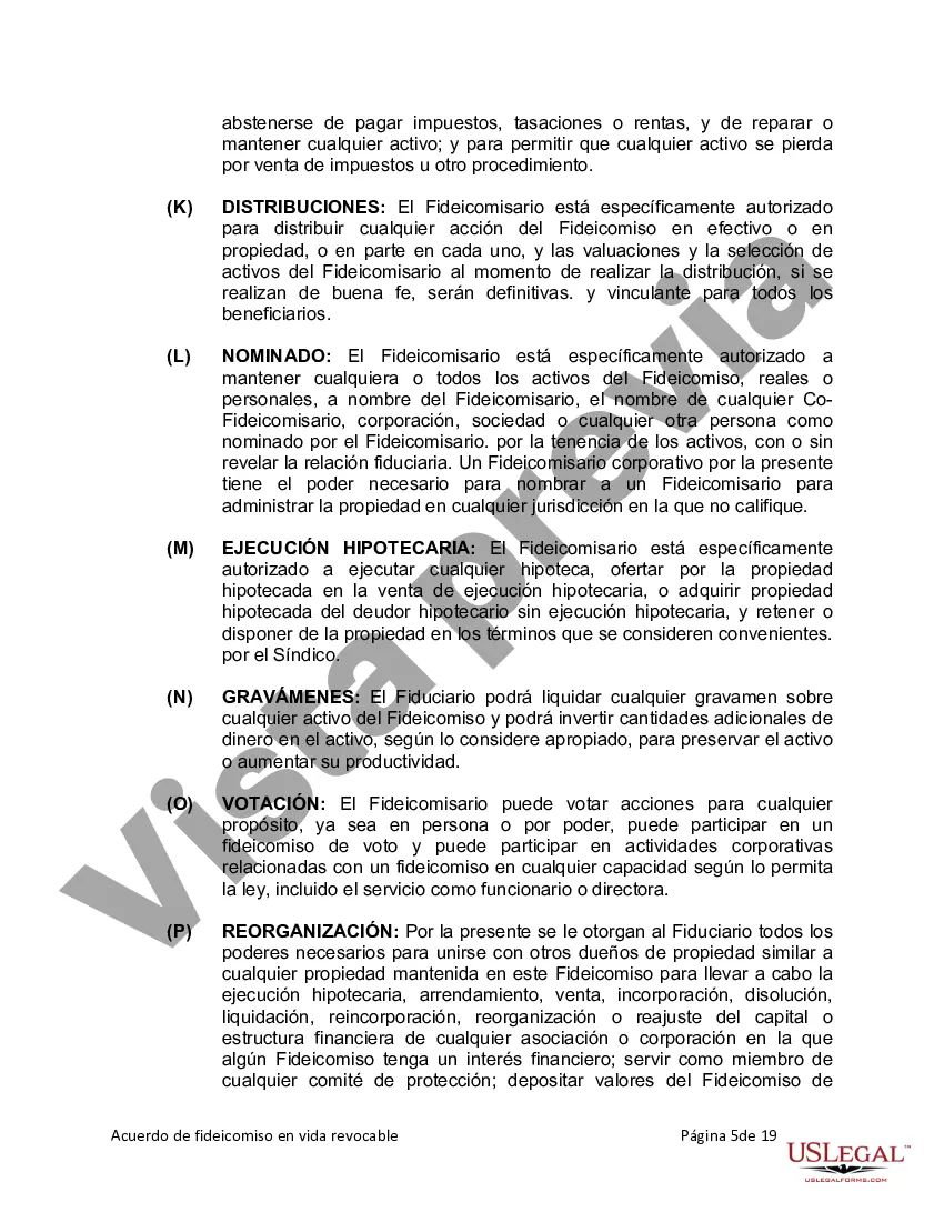 Preview Fideicomiso en vida para esposo y esposa sin hijos