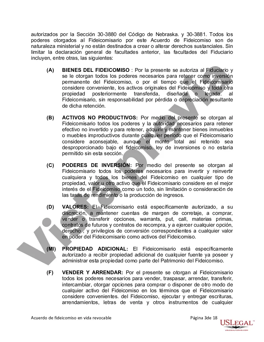 Preview Fideicomiso en Vida para Individuos Solteros, Divorciados o Viudos o Viudos sin Hijos