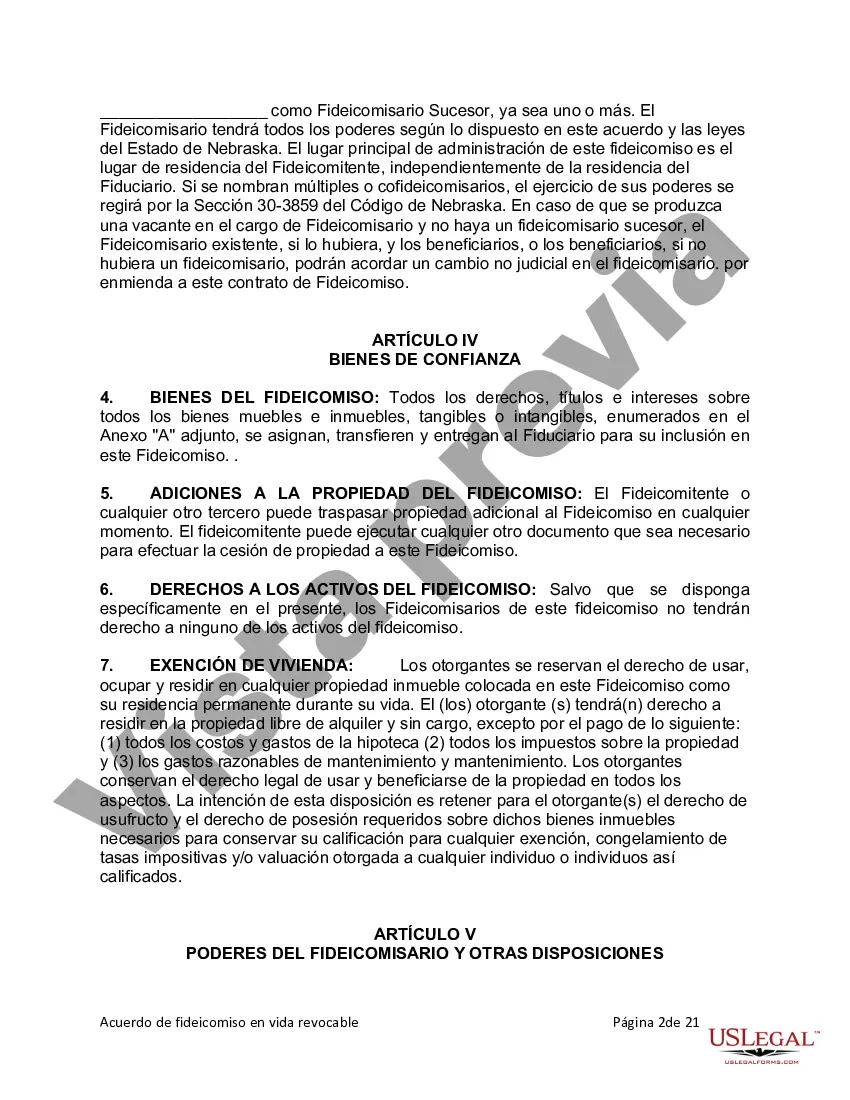 Preview Fideicomiso en vida para esposo y esposa con hijos menores o adultos