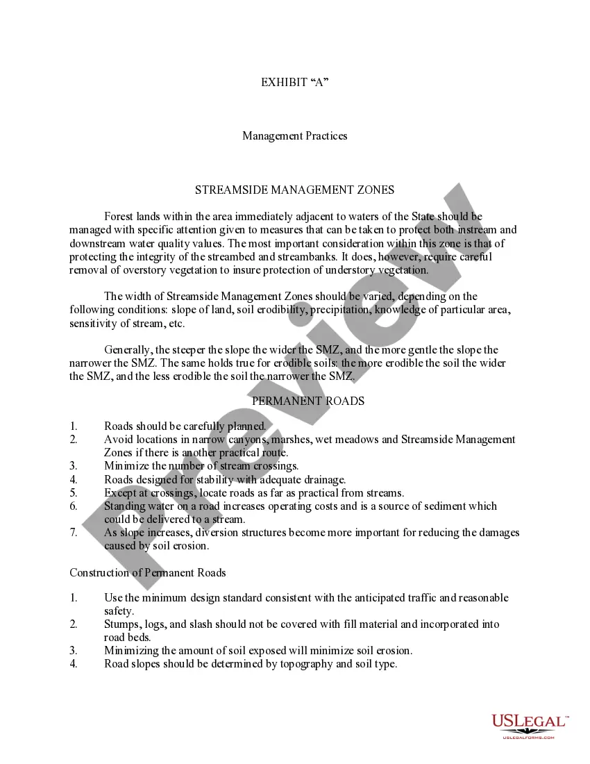 Preview Nebraska Timber Sale Contract