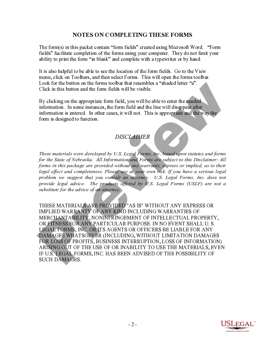 Preview Summary Administration Package for Small Estates