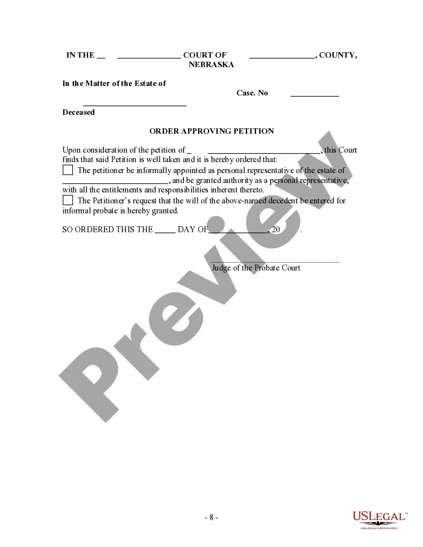 Preview Summary Administration Package for Small Estates