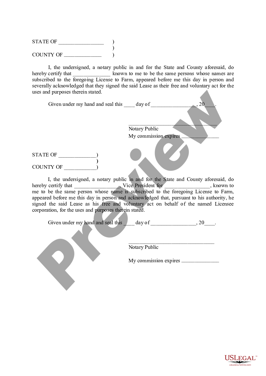 page 1 License to Farm preview