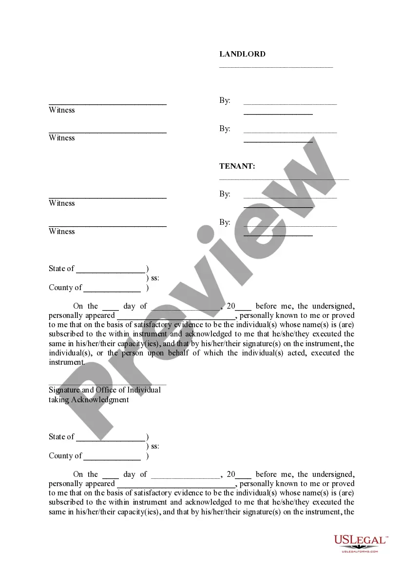 Preview Partial Termination of Lease