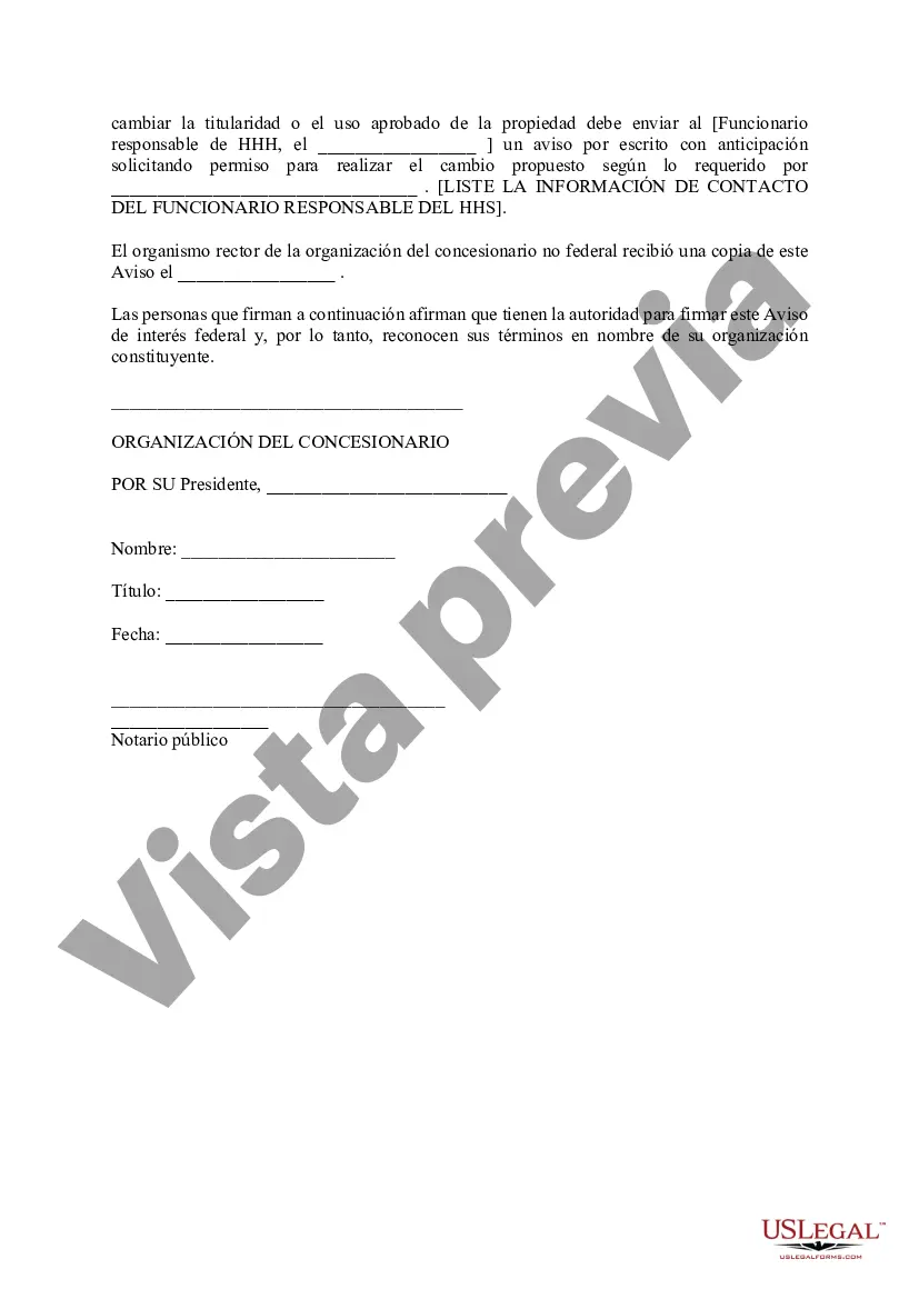 Preview Aviso de Interés Federal