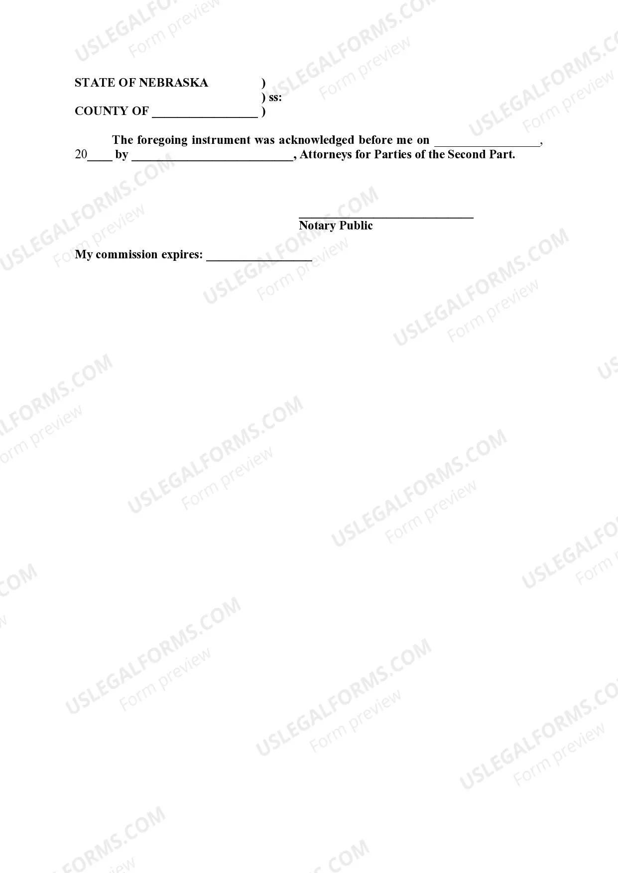 Preview Notice of Settlement Agreement