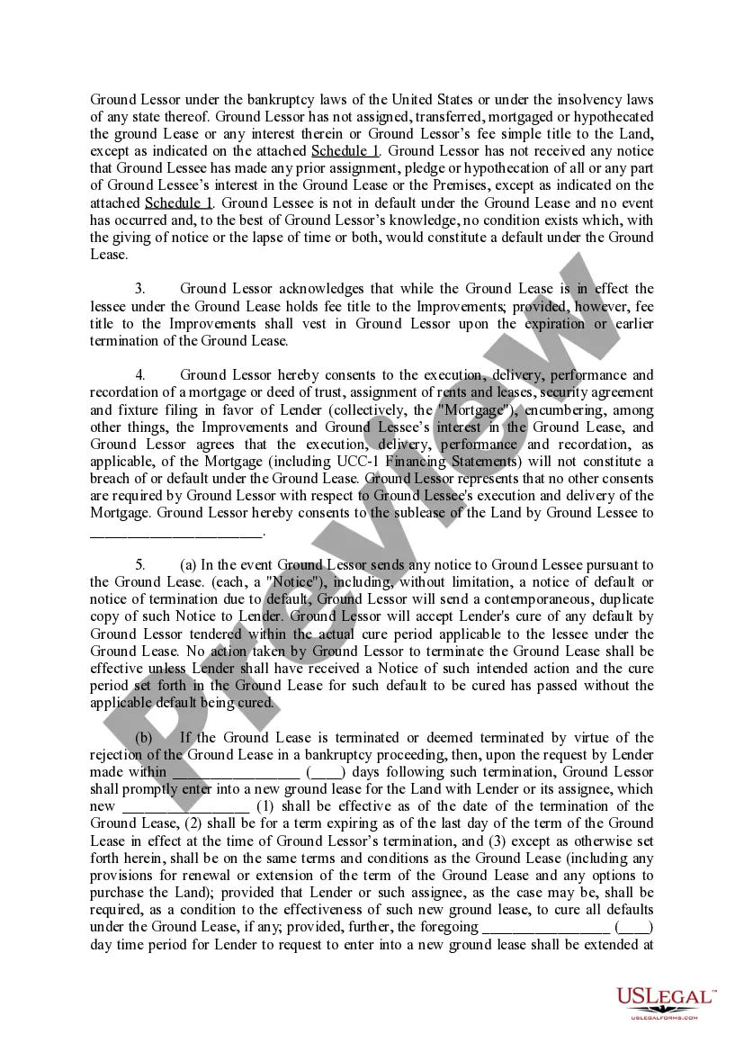 Preview Ground Lessor Consent