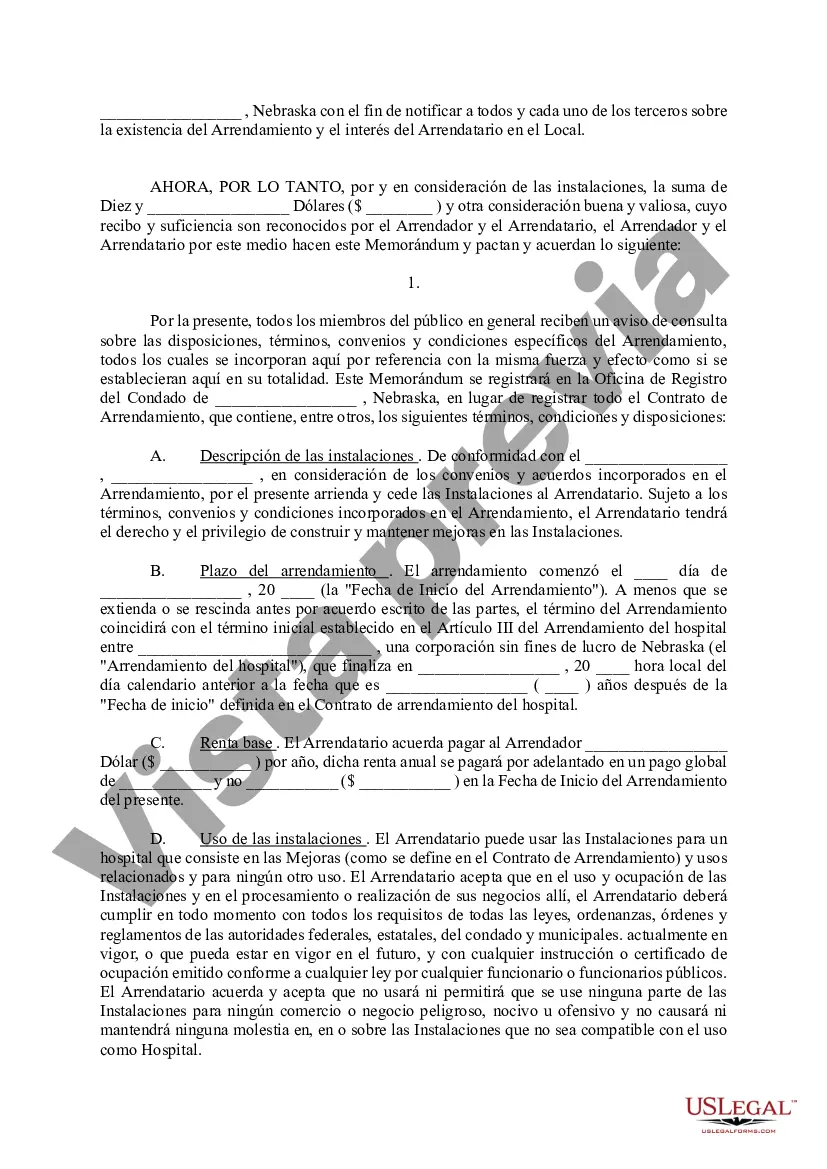 Preview Memorándum de Arrendamiento de Terreno