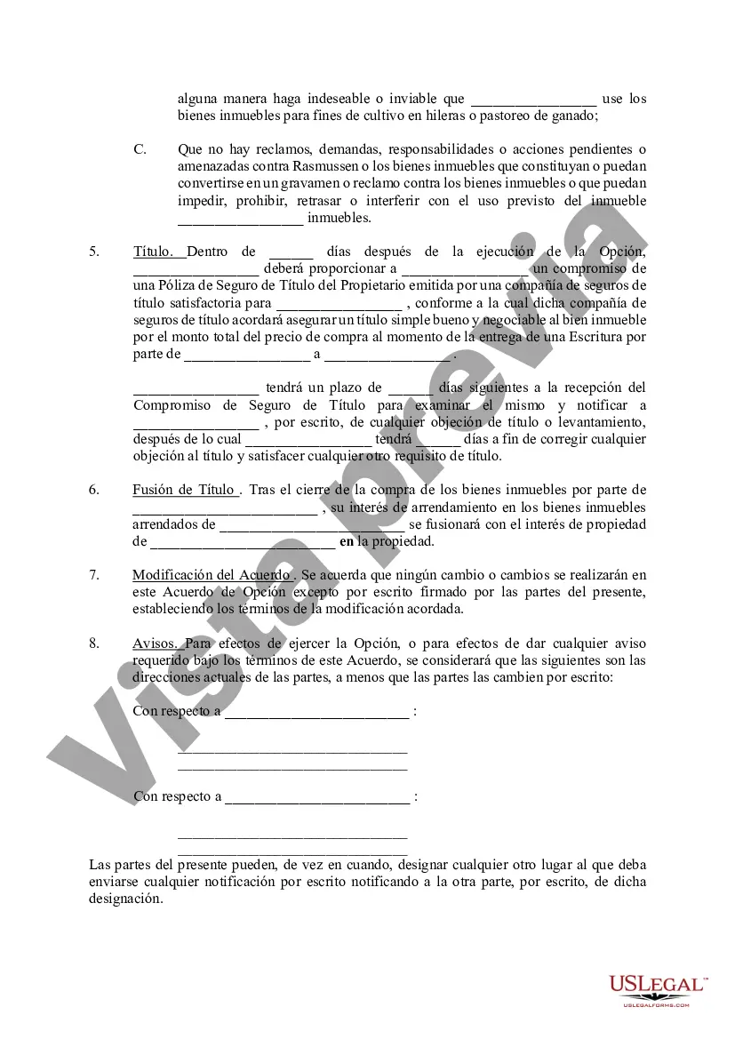 Preview Acuerdo de opción