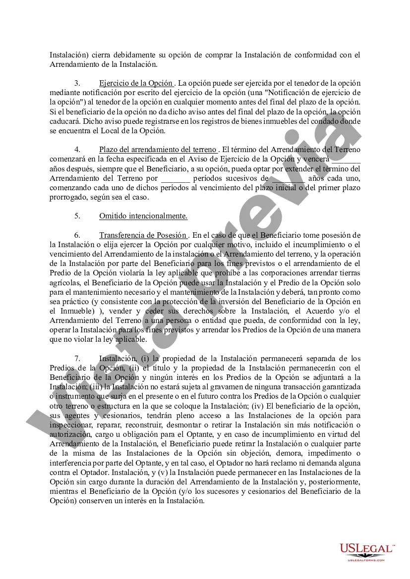 Preview Memorándum de Opción de Arrendamiento