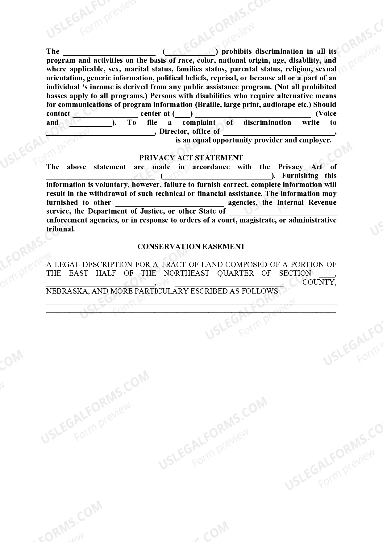 Preview Warranty Easement Deed in Perpetuity