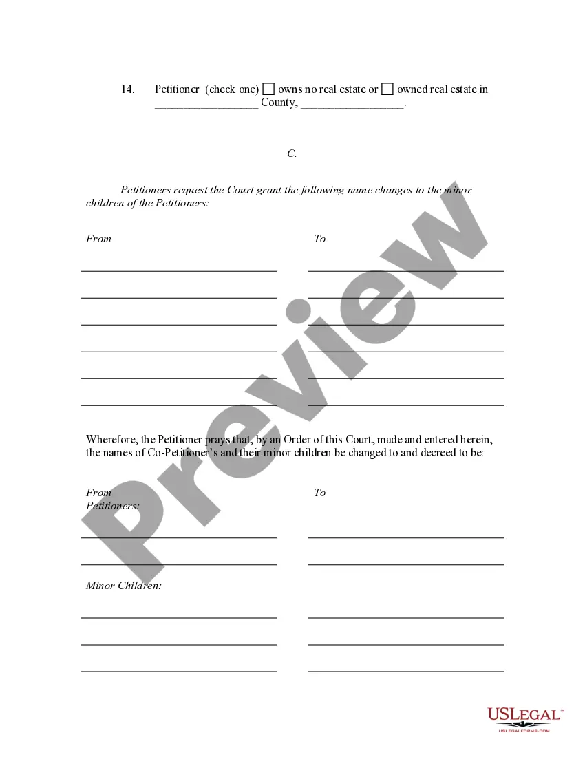Get Petition For Change of Name Family Preview Petition For Change of Name Family