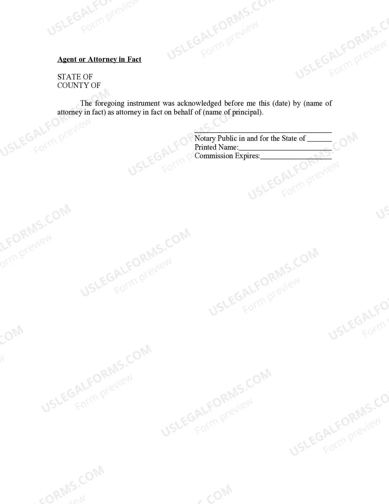 Preview Nebraska Oil and Gas Acknowledgment