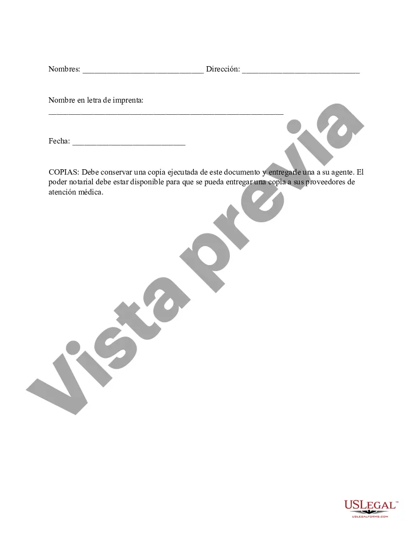 Preview Poder notarial para la atención médica de un adulto con discapacidad intelectual