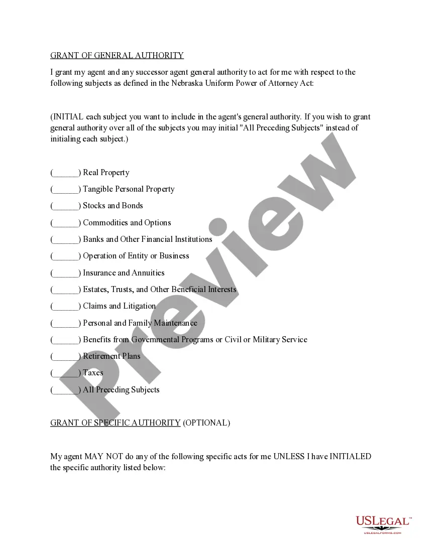 Preview Statutory Power of Attorney