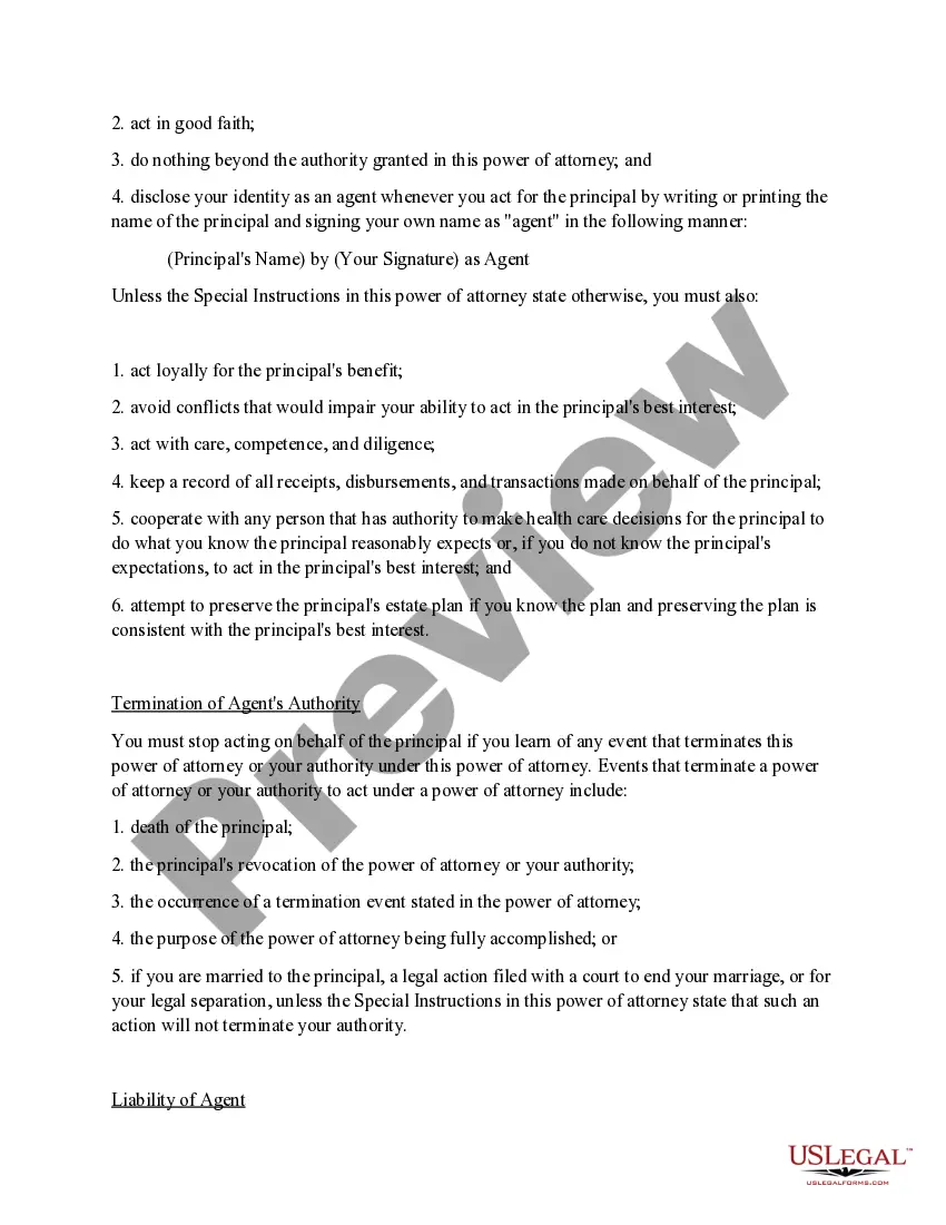 Preview Statutory Power of Attorney