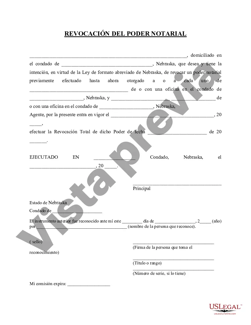 Preview Revocación del poder notarial