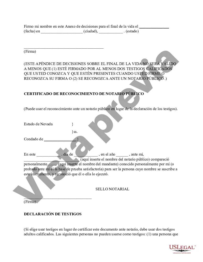 Preview Anexo de decisiones sobre el final de la vida al poder notarial para la atención médica de un adulto con discapacidad intelectual