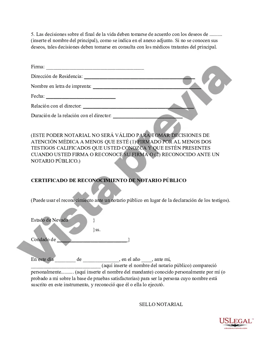 Preview Poder notarial para la atención médica de un adulto con demencia