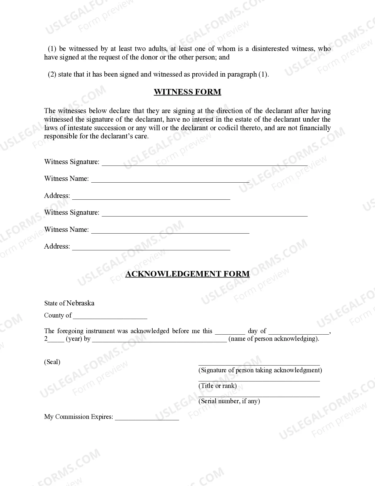 Preview Revised Uniform Anatomical Gift Act Donation