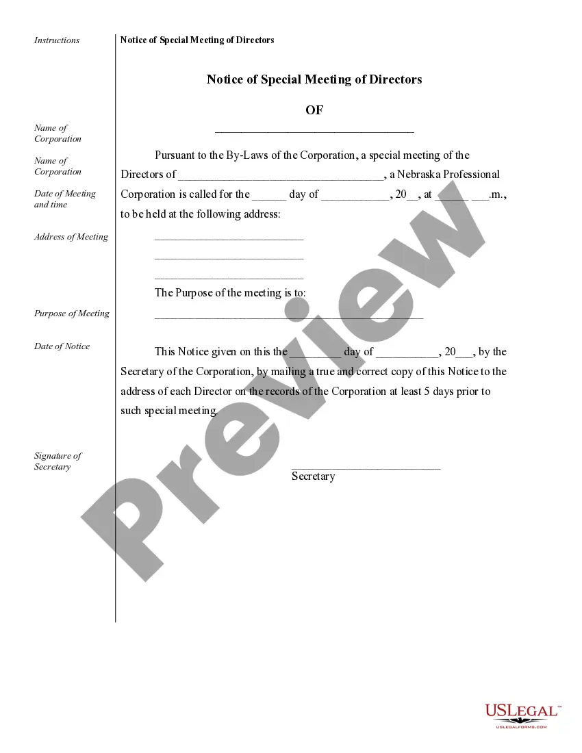 Get Sample Corporate Records for a Nebraska Professional Corporation Preview Sample Corporate Records for a Nebraska Professional Corporation