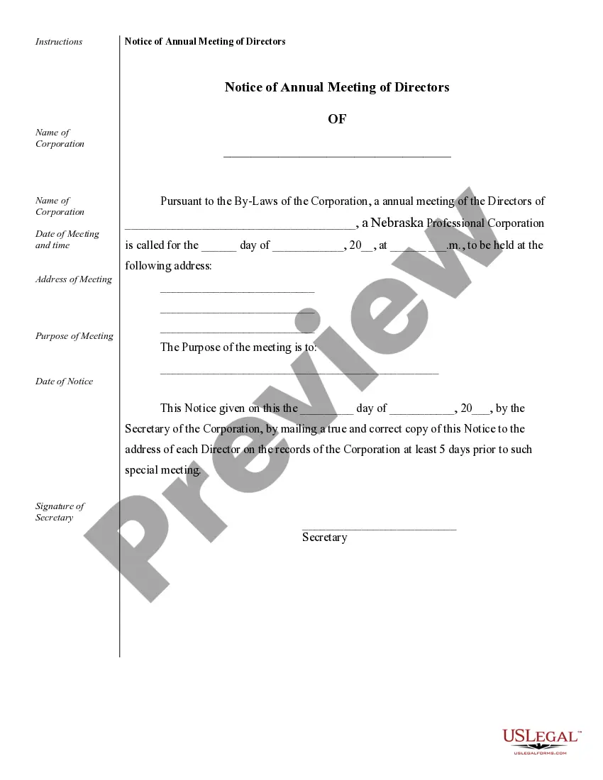 Get Sample Corporate Records for a Nebraska Professional Corporation Preview Sample Corporate Records for a Nebraska Professional Corporation