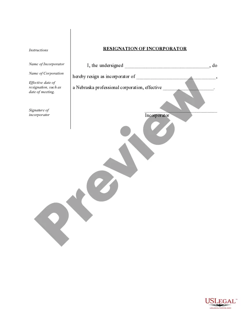 Get Sample Organizational Minutes for a Nebraska Professional Corporation Preview Sample Organizational Minutes for a Nebraska Professional Corporation