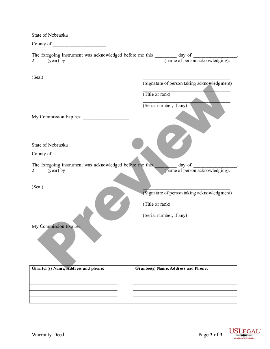 page 5 Warranty Deed for Separate or Joint Property to Joint Tenancy preview