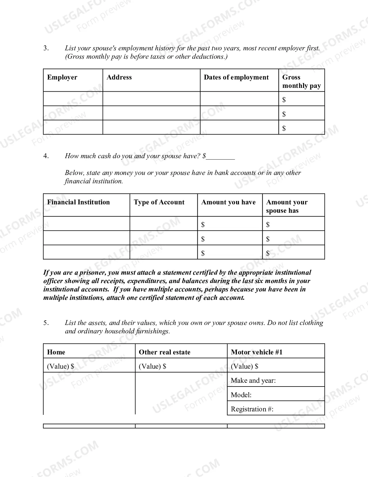 Preview Affidavit Accompanying Motion for Permission to Appeal In Forma Pauperis