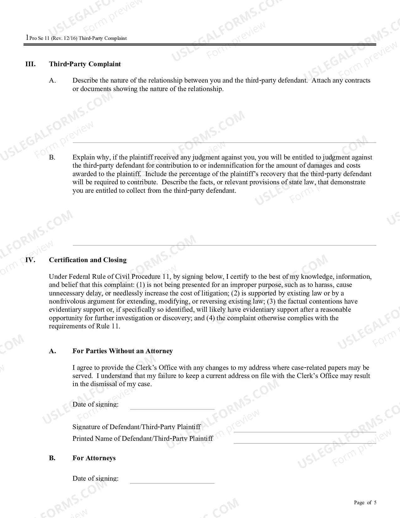 Preview Complaint, Third Party Complaint (no PDF exists)