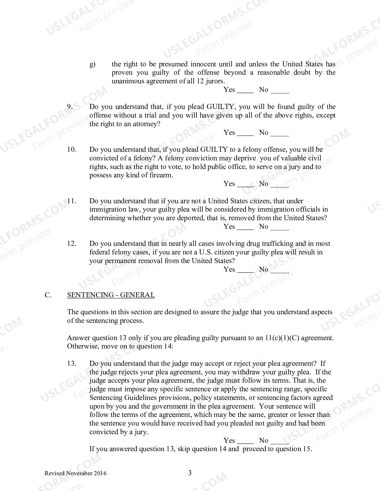 Preview Petition to Enter Guilty Plea (English Only)
