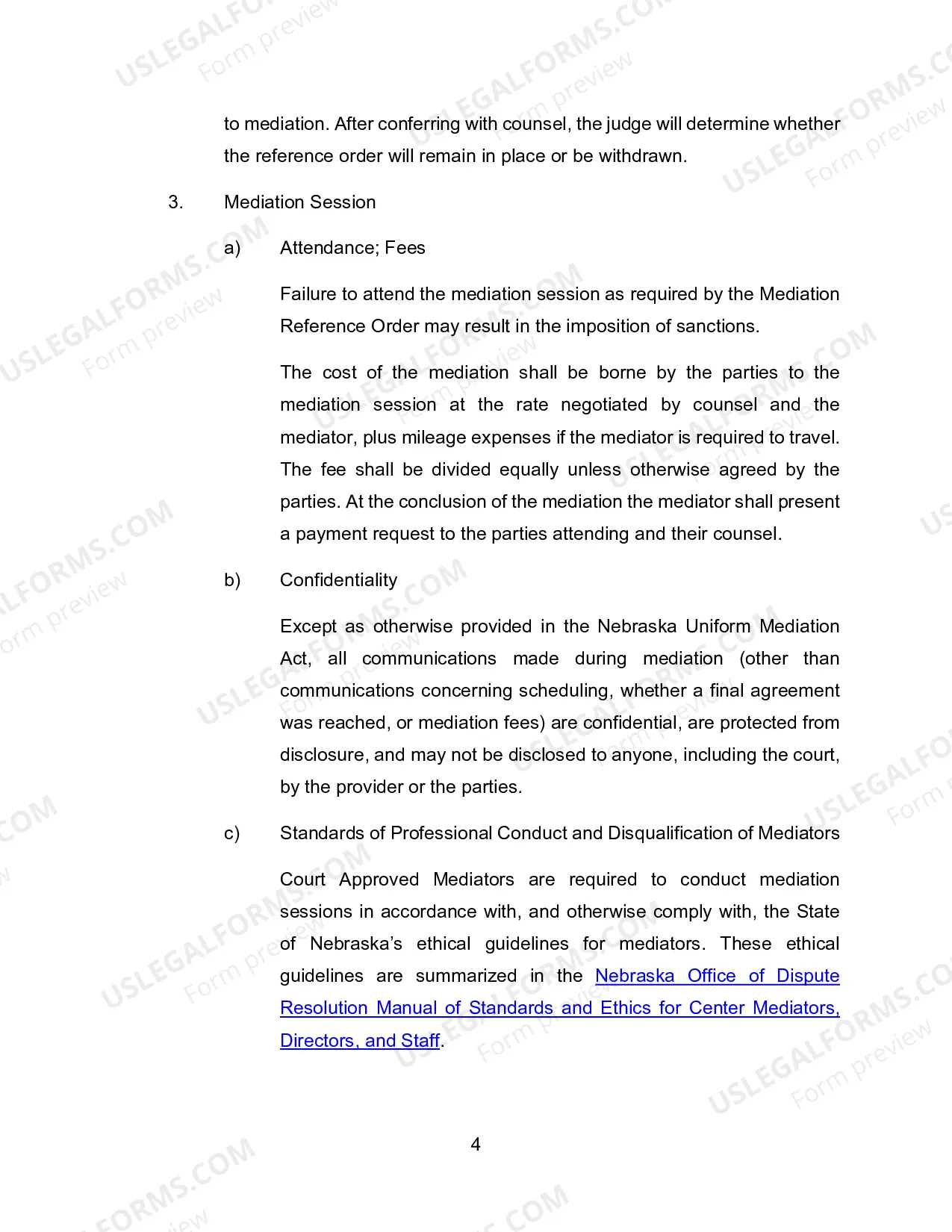 Preview Mediation Plan