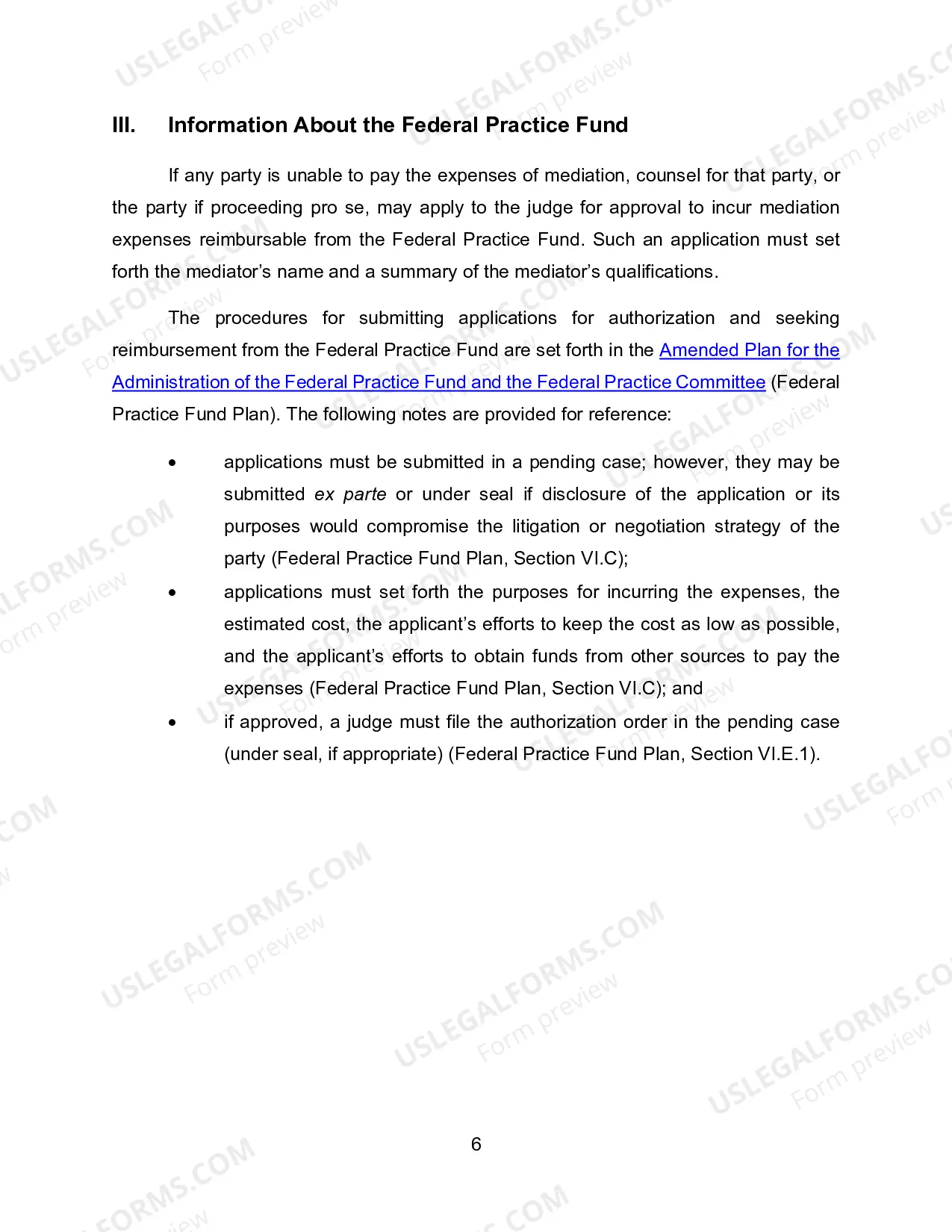 Preview Mediation Plan