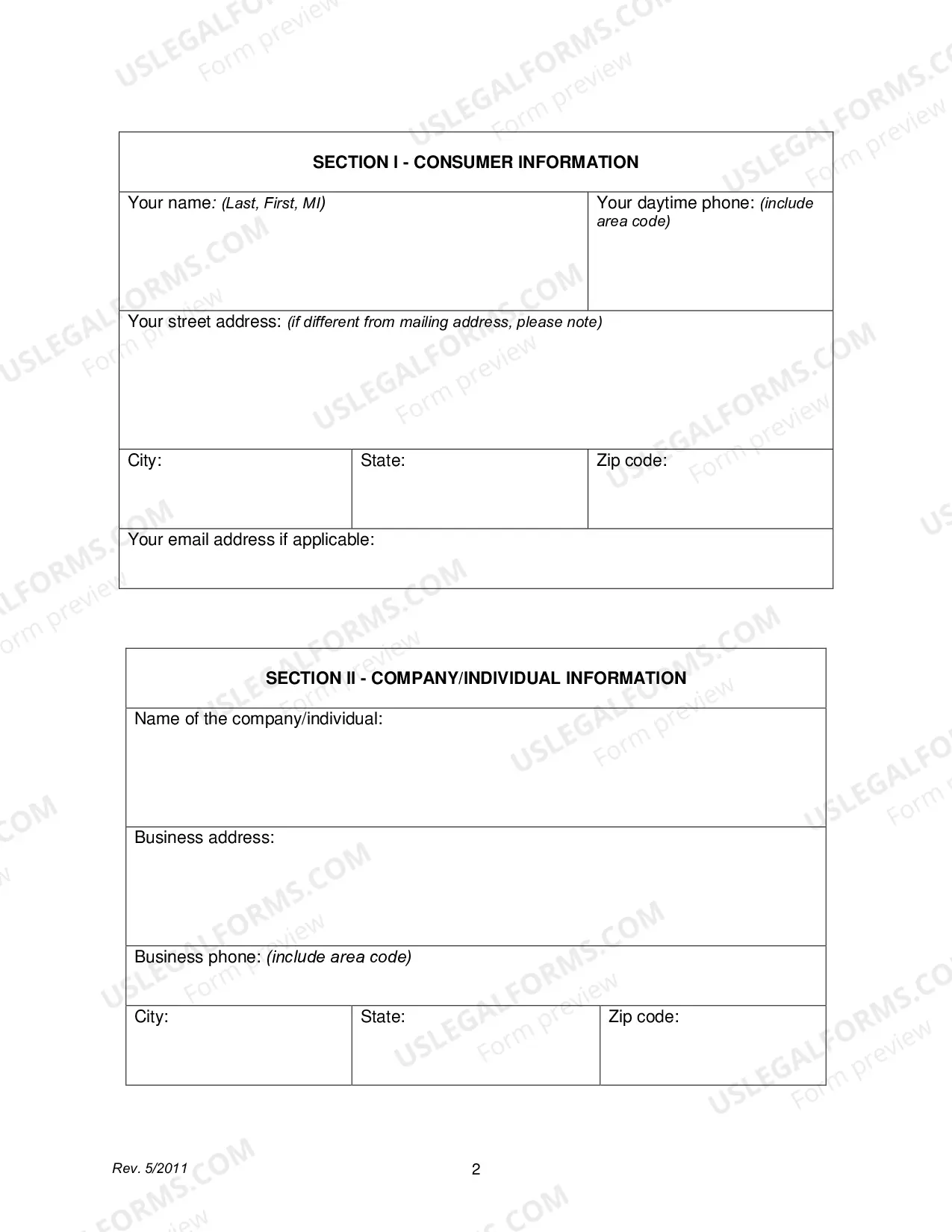 Preview Complaint Form - Securities Bureau