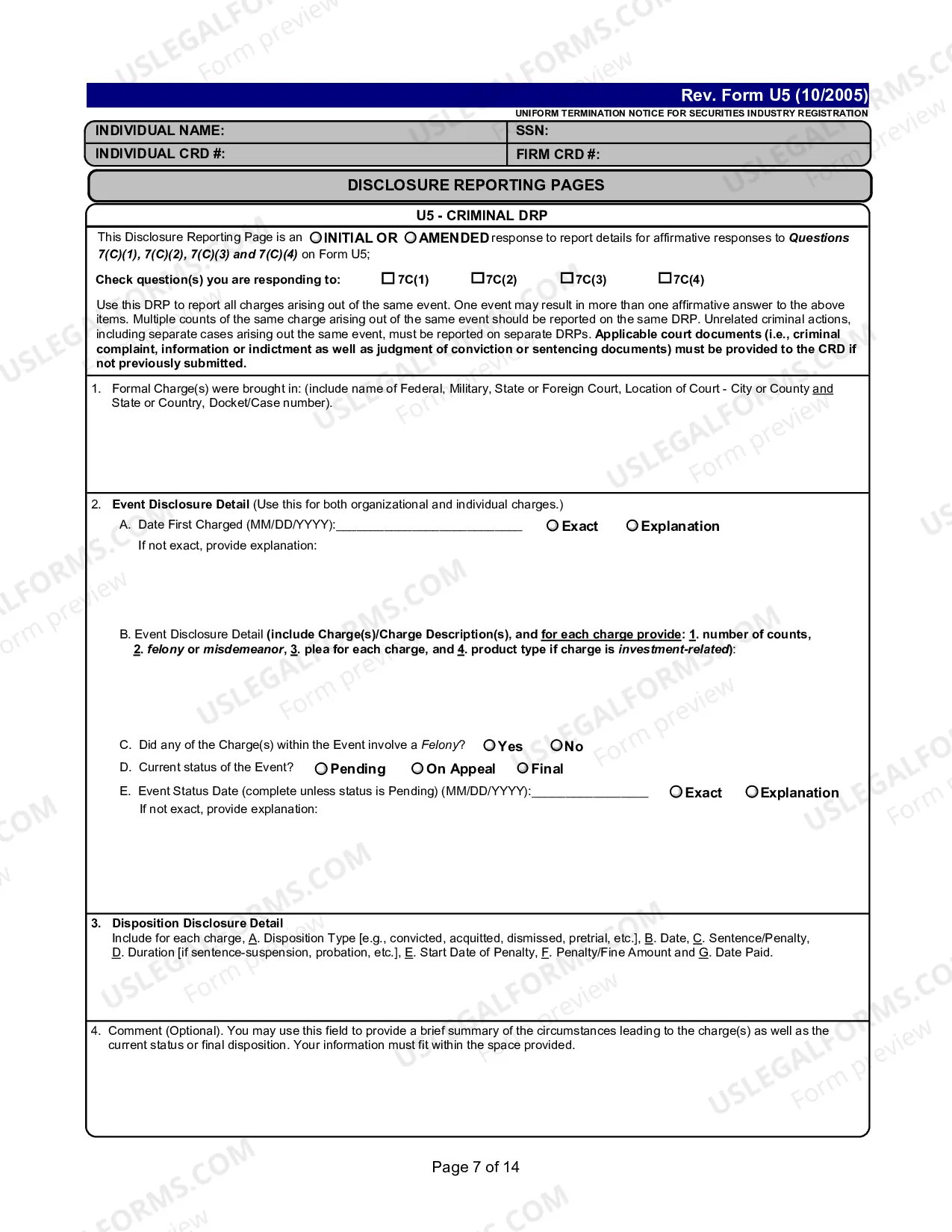 Preview Uniform Termination Notice For Securities Industry Registration